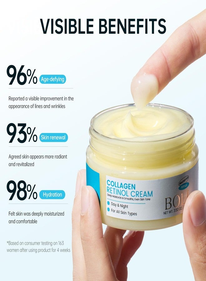 BOLI Retinol Cream for Face, Facial Moisturizer Neck Body Tightening Booster Smooth Night Cream for Men & Women All Skin Types (3.52 oz) - Image 4